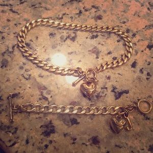 Juicy couture chunky necklace and bracelet set
